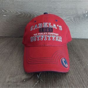 Cabela's Outfitters Red Strapback Hat